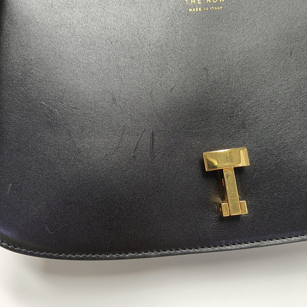 Calfskin Top Handle Bag Black