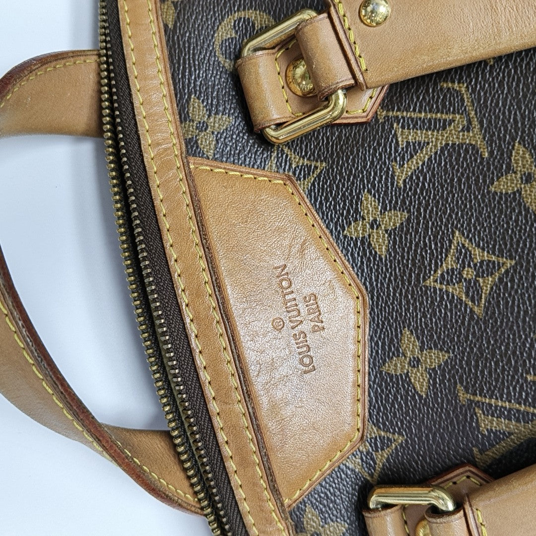 RETIRO NM Monogram Coated Canvas Brown