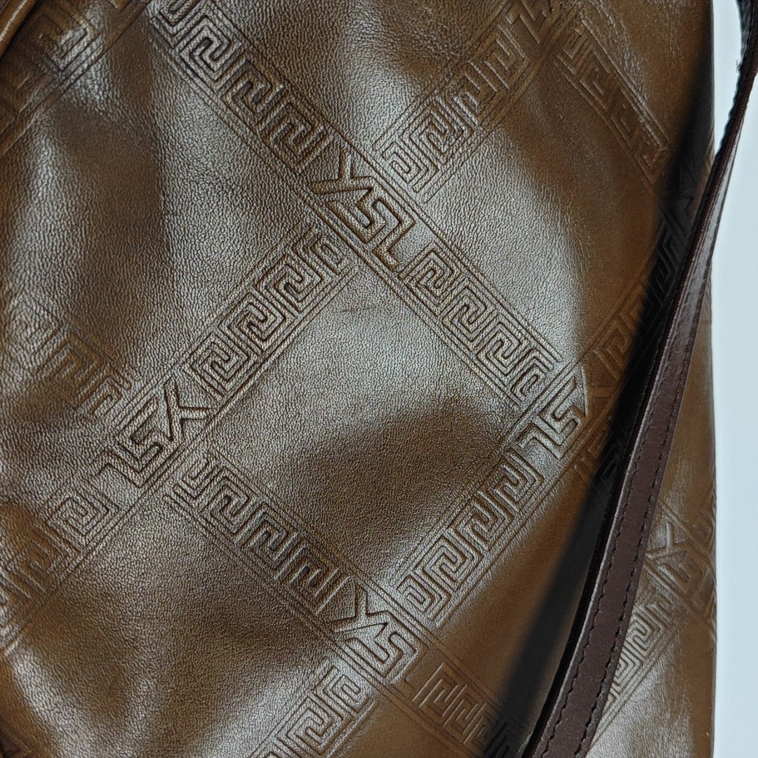 Calfskin Shoulder Bag Brown