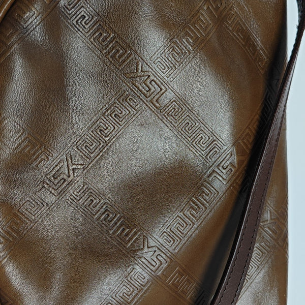 Calfskin Shoulder Bag Brown