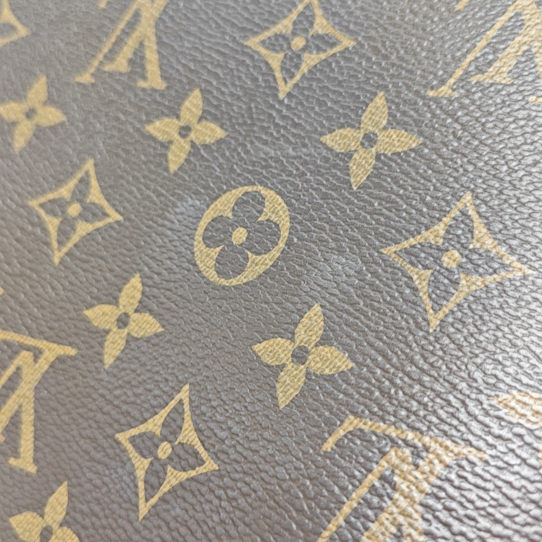 MONTAIGNE MM Monogram Coated Canvas Brown