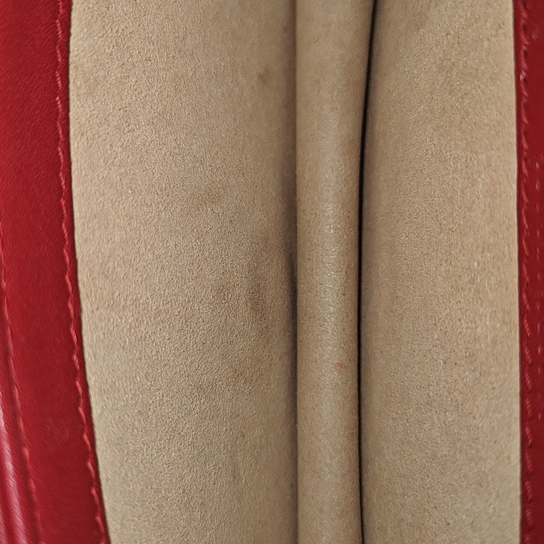 GG Marmont Super Mini Quilted Calfskin Red