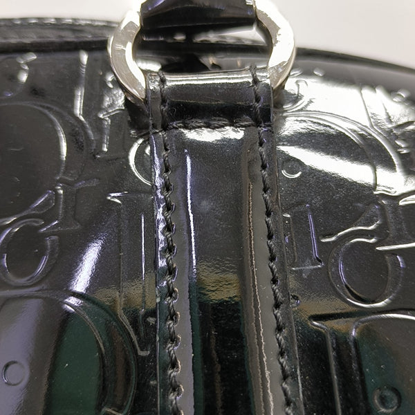 Boston Oblique Patent Leather Black