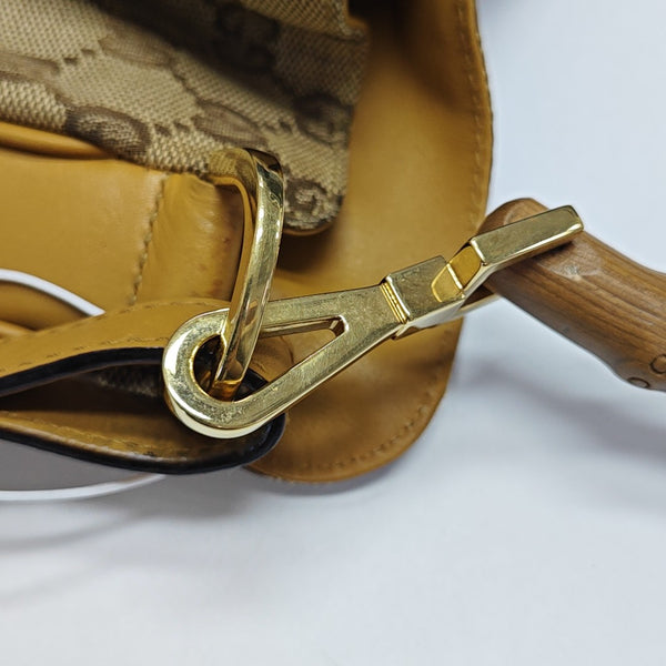 Monogram Canvas Shoulder Bag Brown