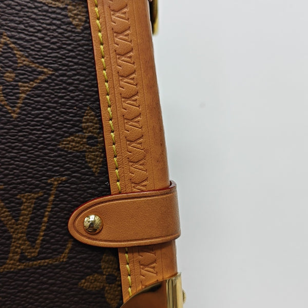 SIDE TRUNK MM Monogram Coated Canvas Brown