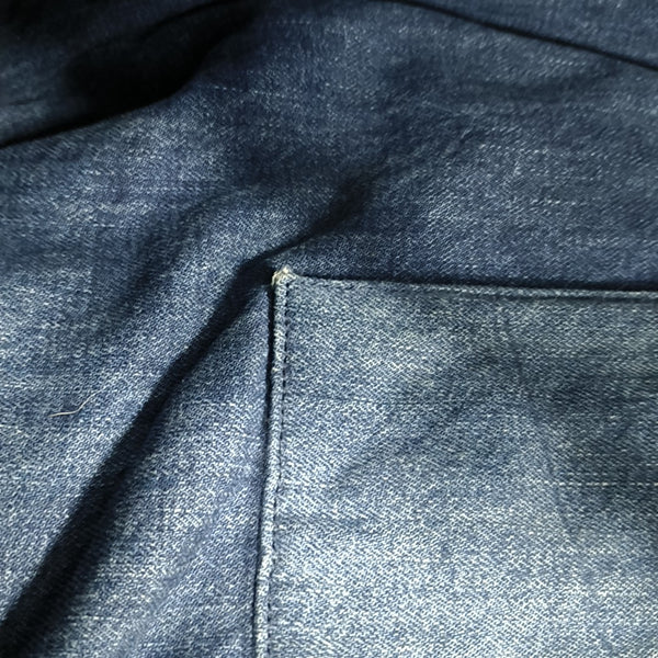 Quilted Denim Tote Bag Blue