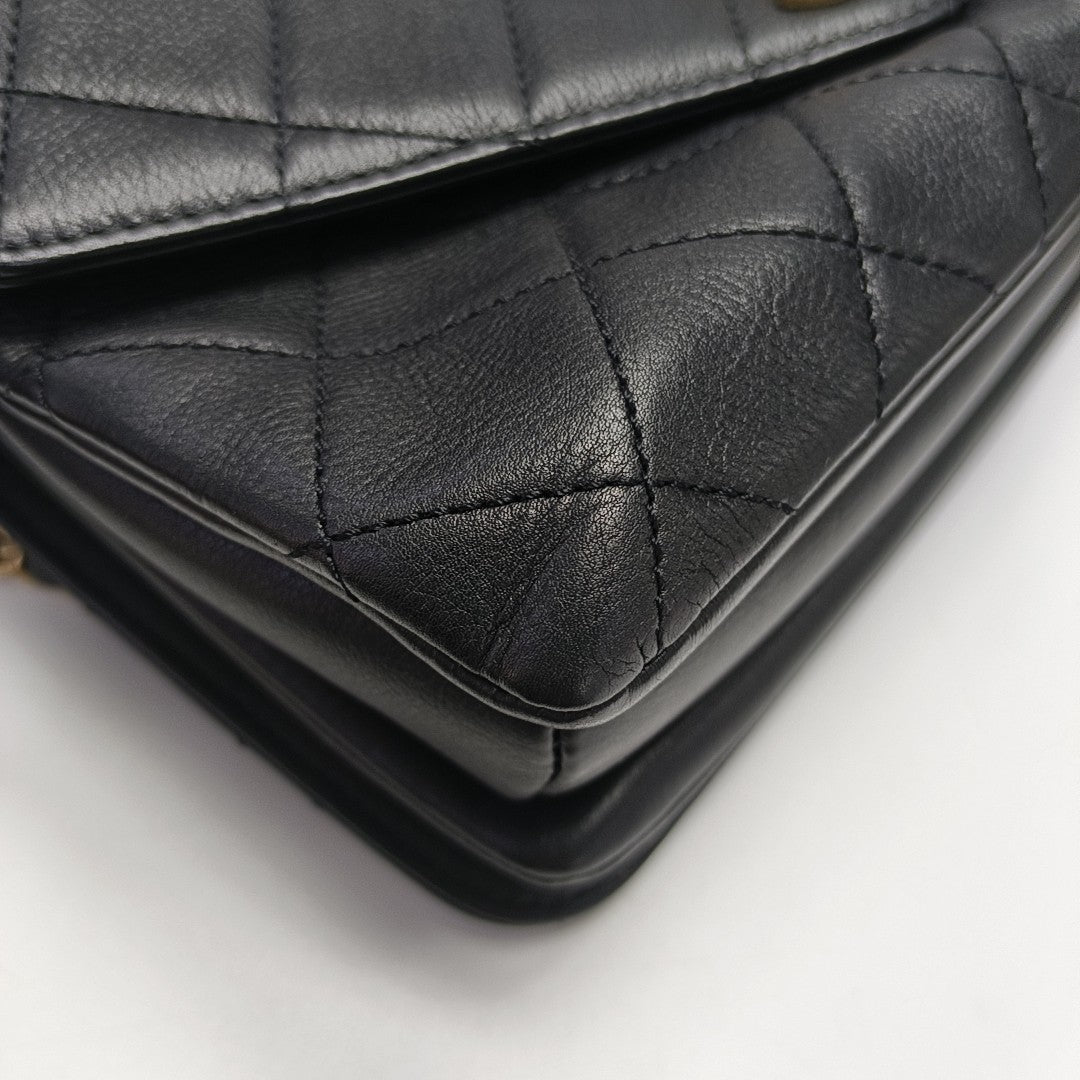 Quilted Calfskin Black