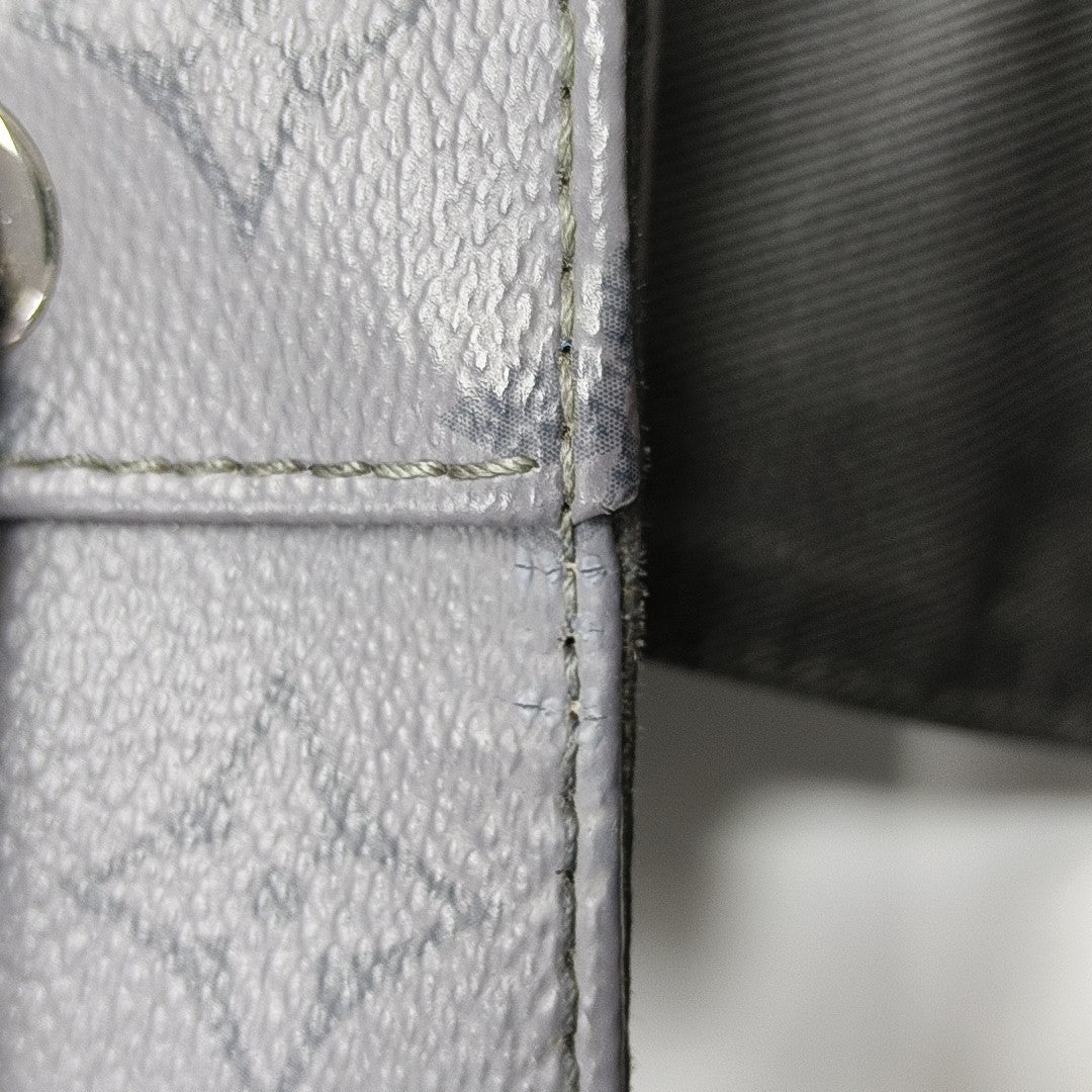 CHRISTOPHER Monogram Coated Canvas Gray