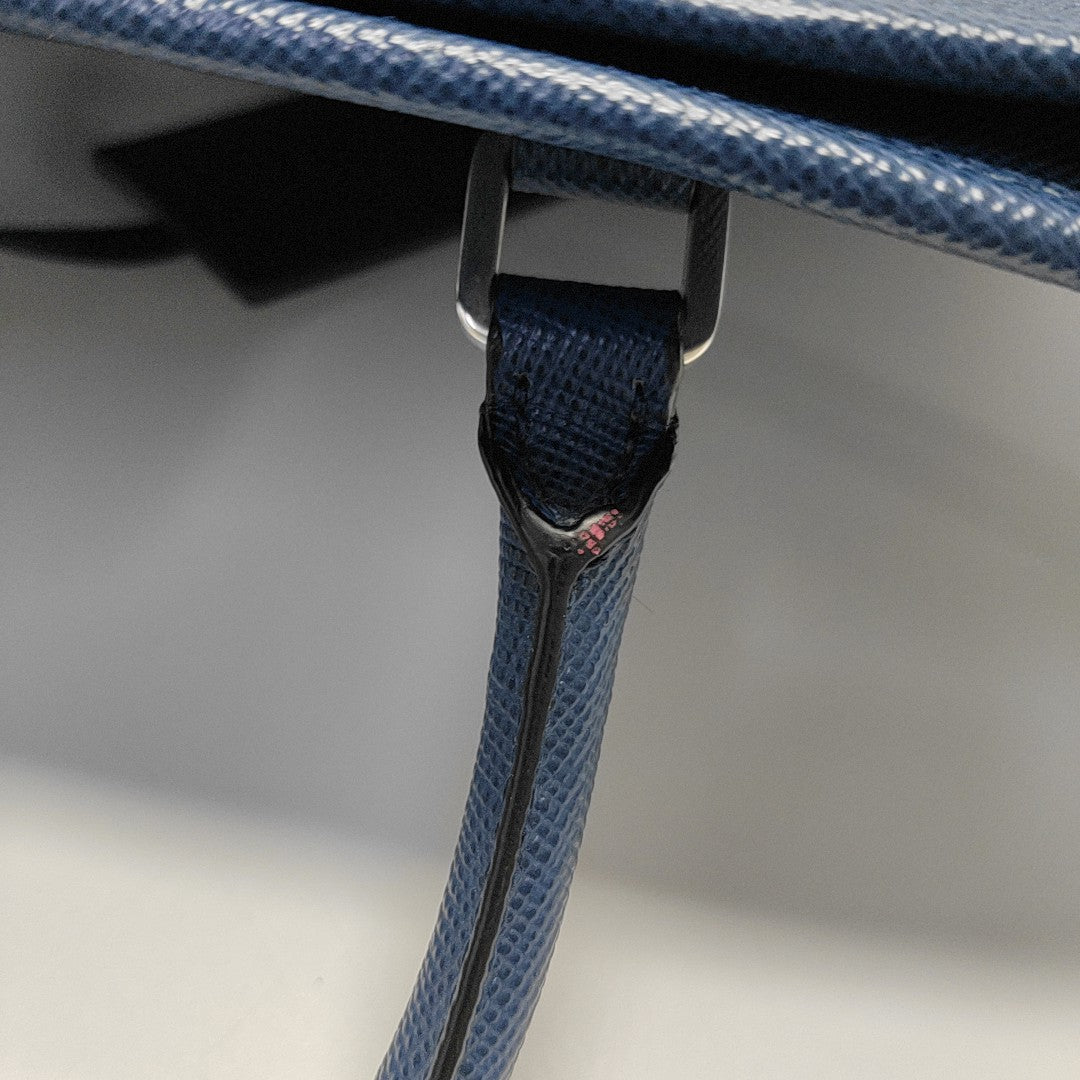 Suitcase Saffiano Calfskin Blue