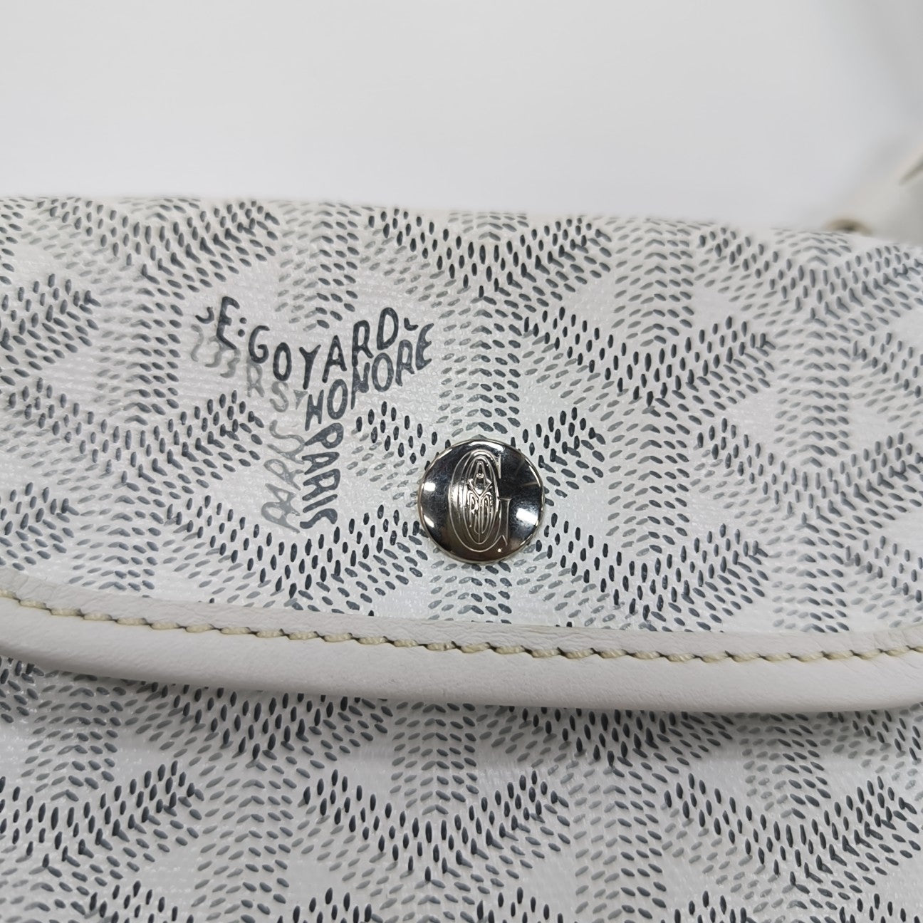 Anjou Mini Coated Canvas White
