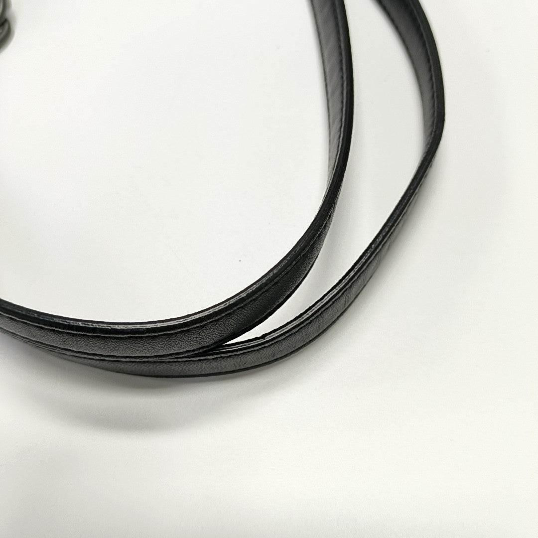 Lambskin Shoulder Bag Black