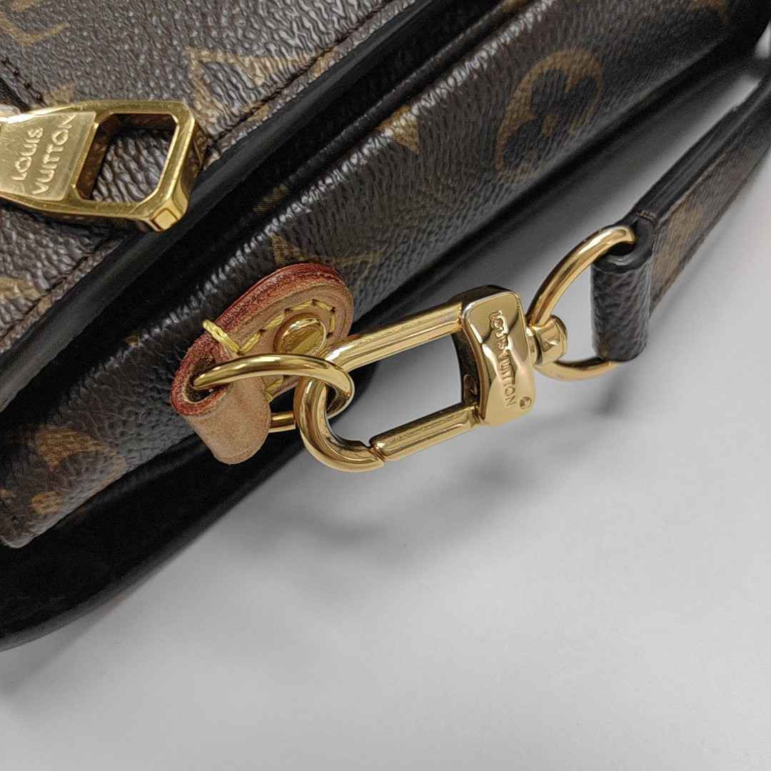 MÉTIS MM Monogram Coated Canvas Brown