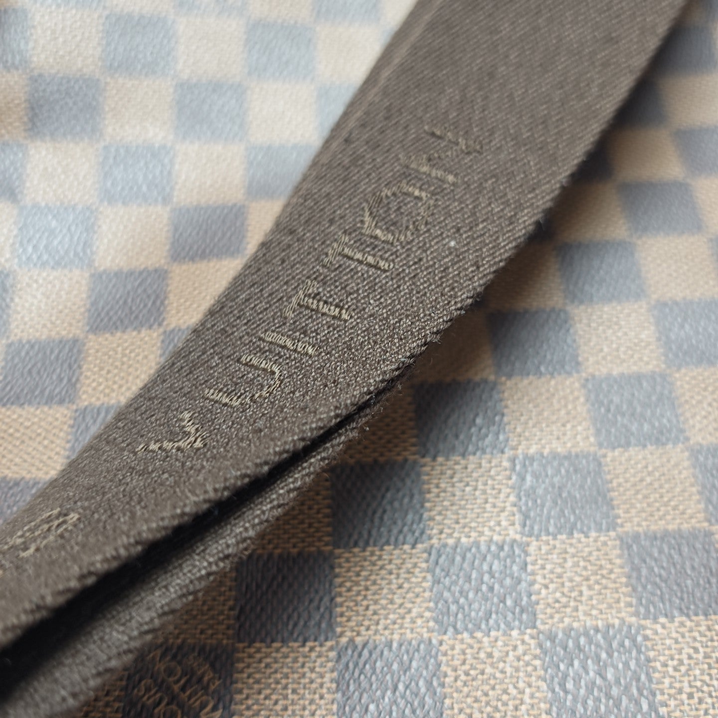 SHELTON MM Damier Ebene Coated Canvas Brown