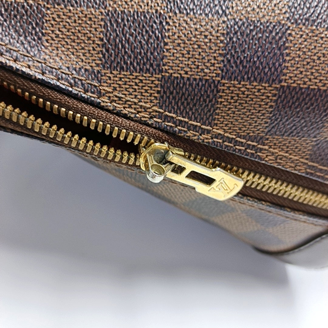 ALMA PM Lona revestida Damier Ebene Marrón
