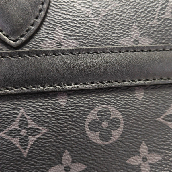 SAUMUR Monogram Coated Canvas Black