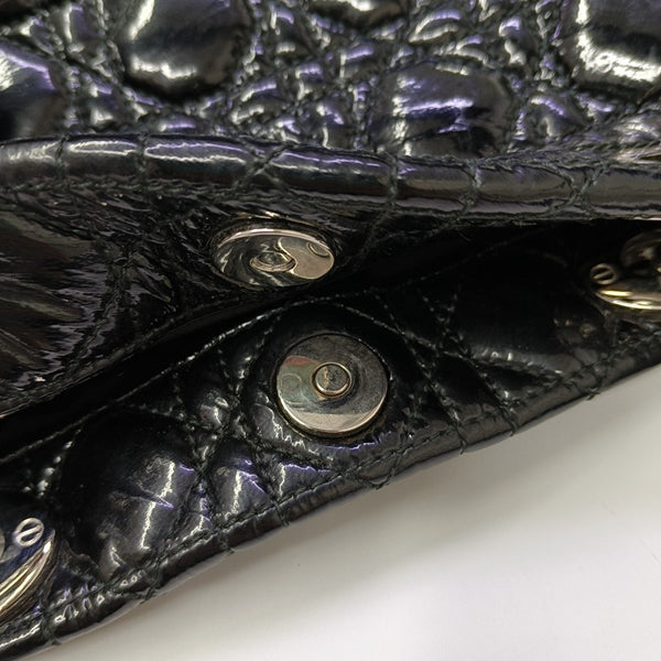 Dior Soft Cannage Patent Leather Black