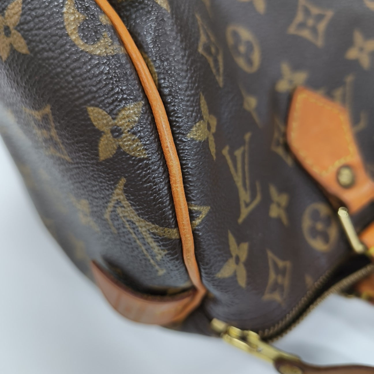 SPEEDY 30 Monogram Coated Canvas Brown