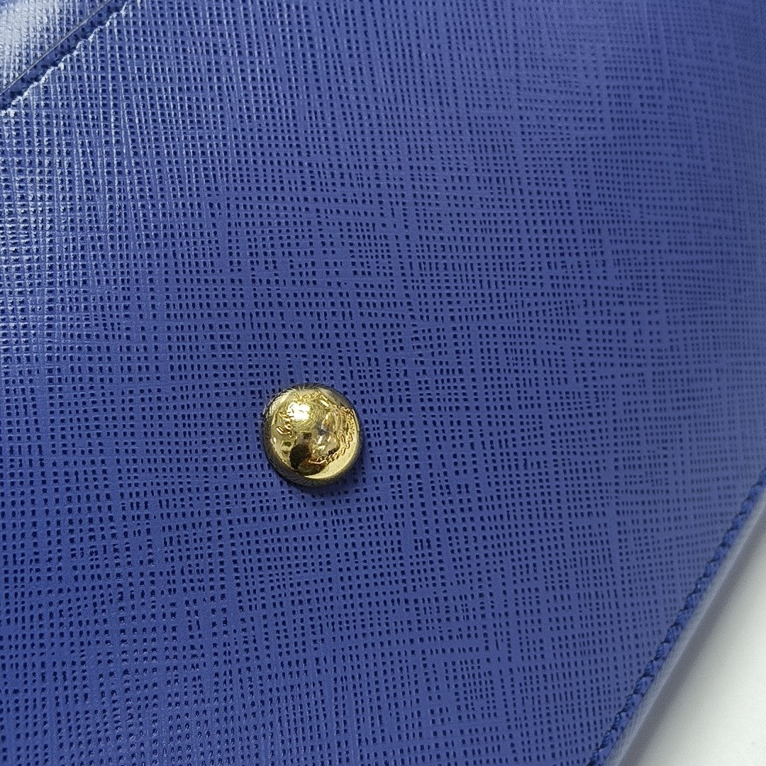 Calfskin Tote Bag Blue