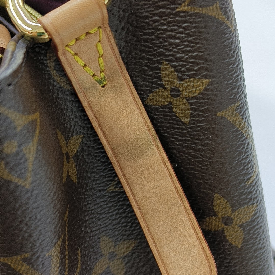 MONTAIGNE Monogram Coated Canvas Brown