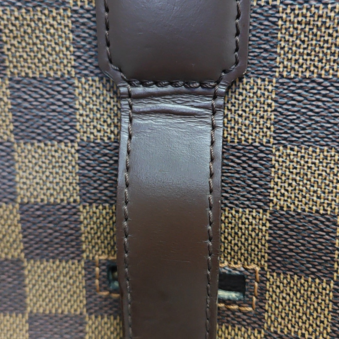 BROADWAY Damier Ebene Coated Canvas Brown