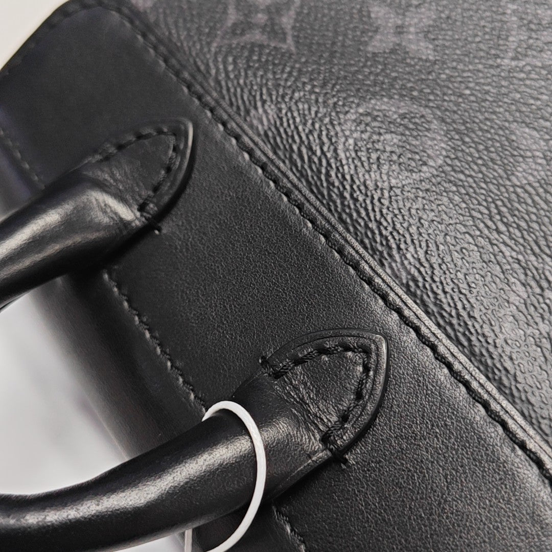 STEAMER Extra Small Monogram Coated Canvas Black