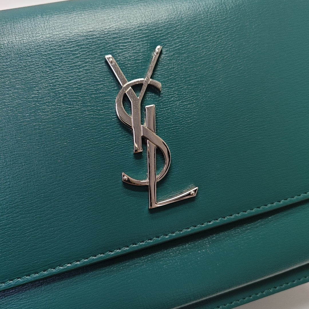 SUNSET Medium Calfskin Green