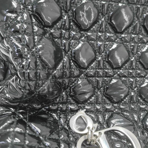 Dior Soft Cannage Patent Leather Black