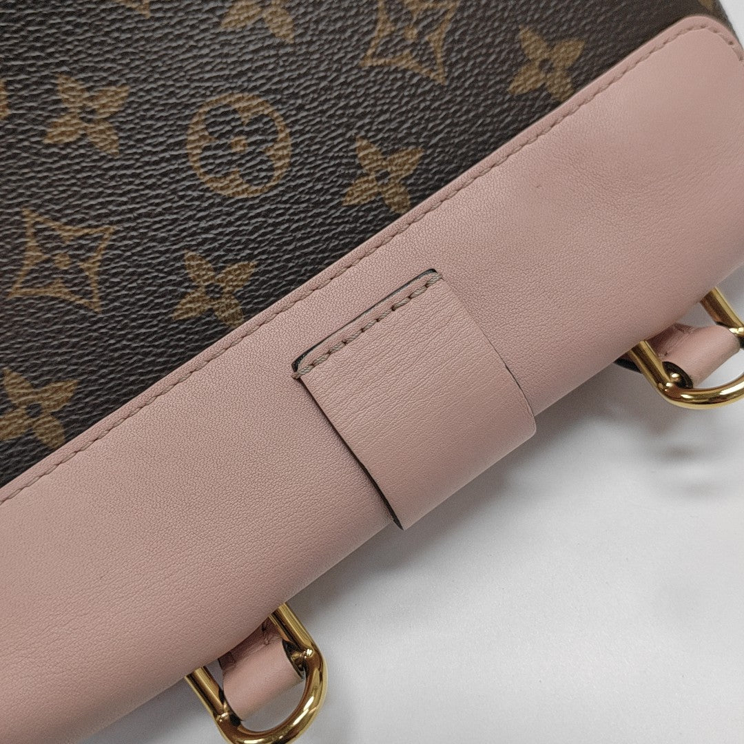 LOCKY BB Monogram Coated Canvas Pink