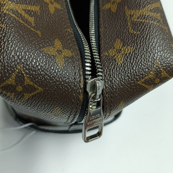 Monogram Coated Canvas Clutch Brown