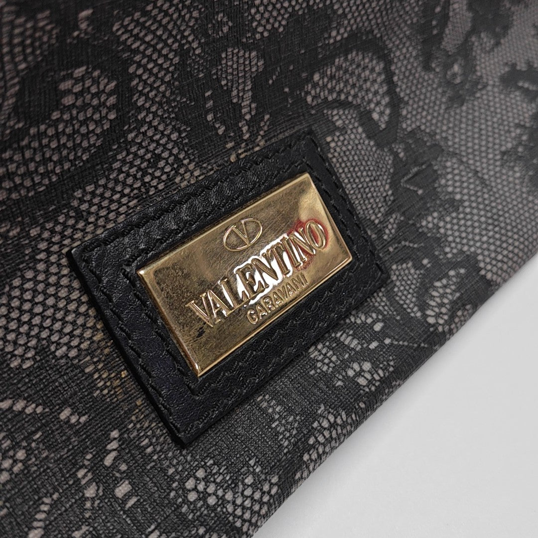 Coated Canvas Tote Bag Black