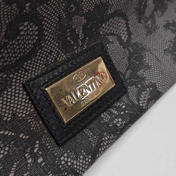 Coated Canvas Tote Bag Black