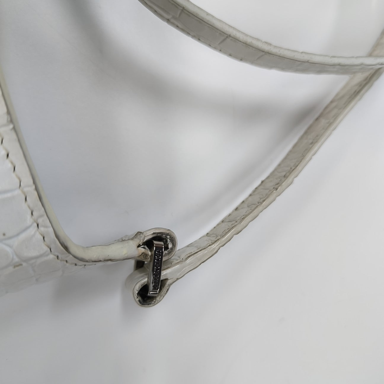 Calfskin Shoulder Bag Small White