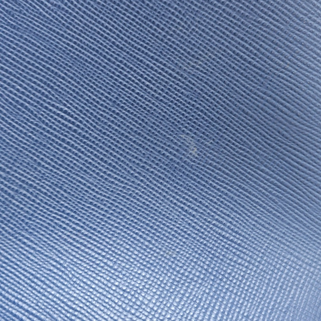 Double Large Saffiano Calfskin Blue
