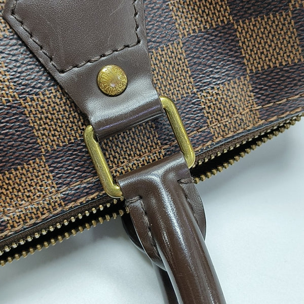 SPEEDY 25 Lona revestida Damier Ebene Marrón