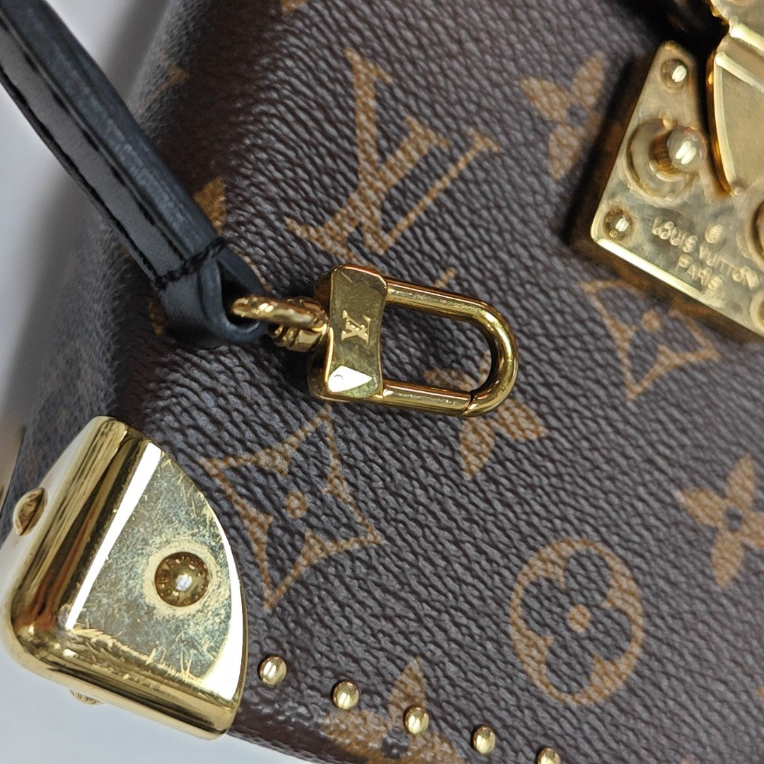 CAMERA BOX Monogram Coated Canvas Brown