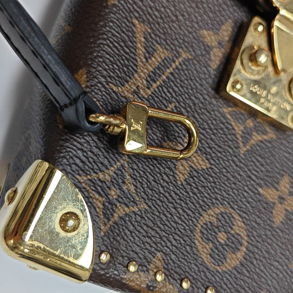 CAMERA BOX Monogram Coated Canvas Brown