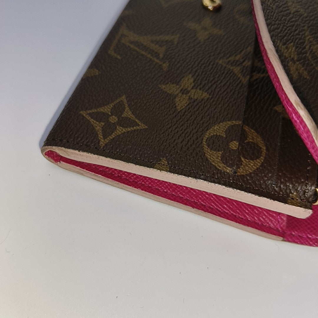 EMILIE Monogram Coated Canvas Brown Wallet