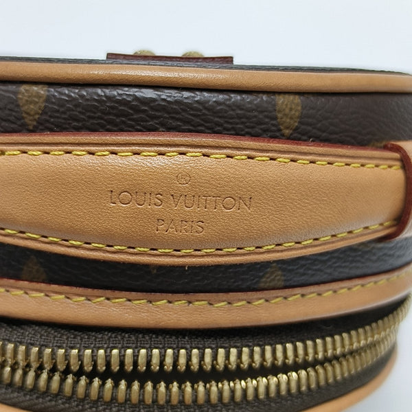 BOITE CHAPEAU Mini Monogram Coated Canvas Brown