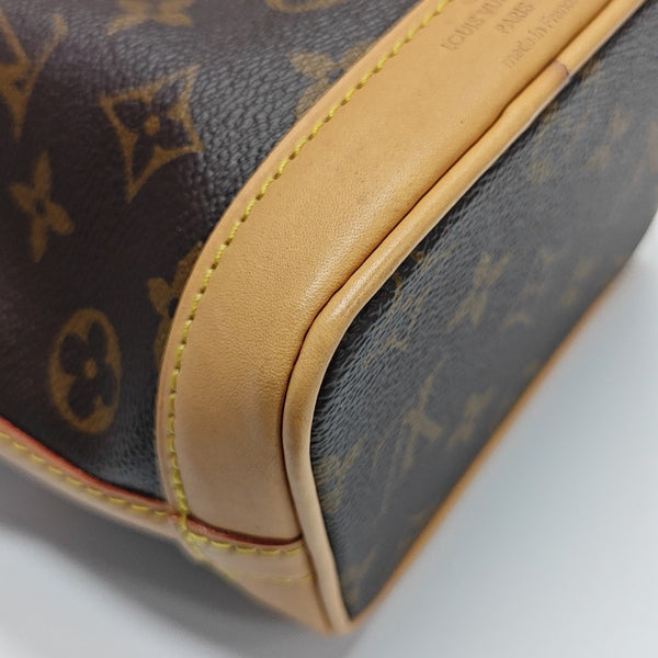 NOÉ Nano Monogram Coated Canvas Brown