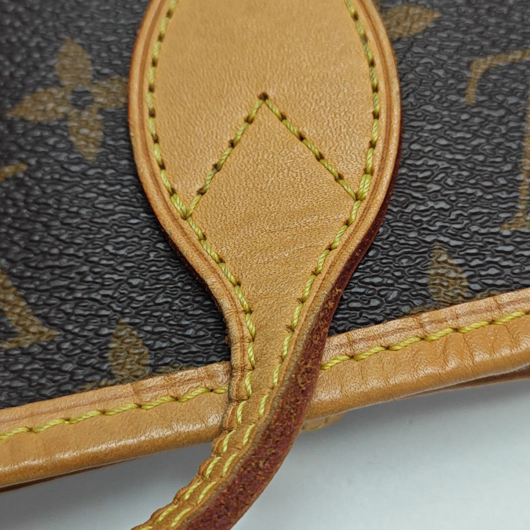 NEVERFULL MM Monogram Coated Canvas Brown