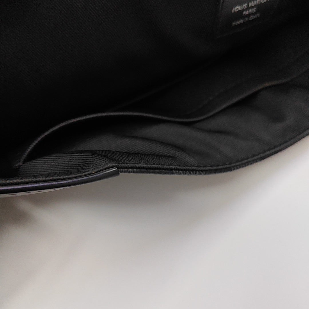 DISTRICT MM Damier Graphite Coated Canvas Gray