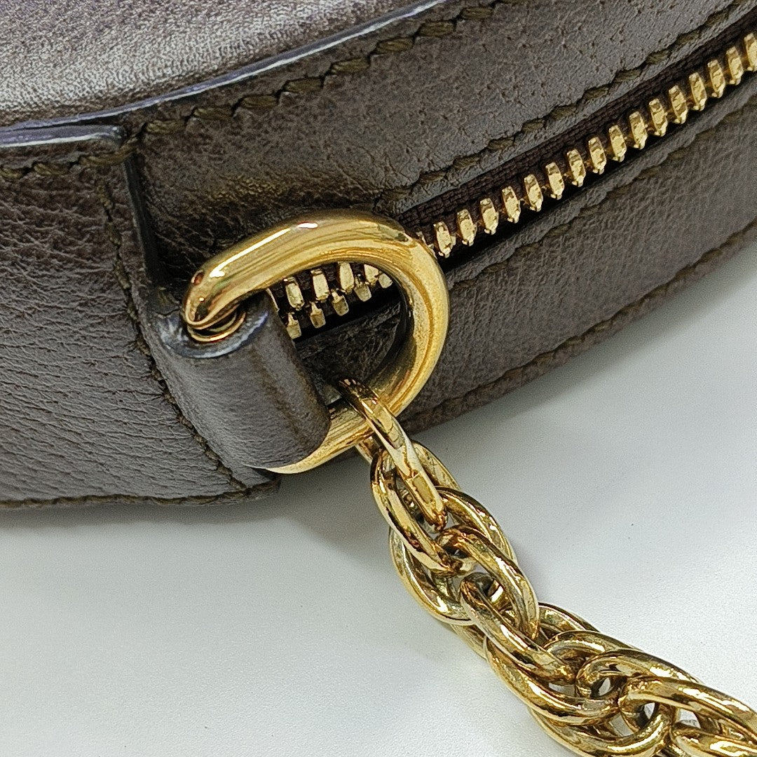Ophidia Mini Monogram Coated Canvas Beige