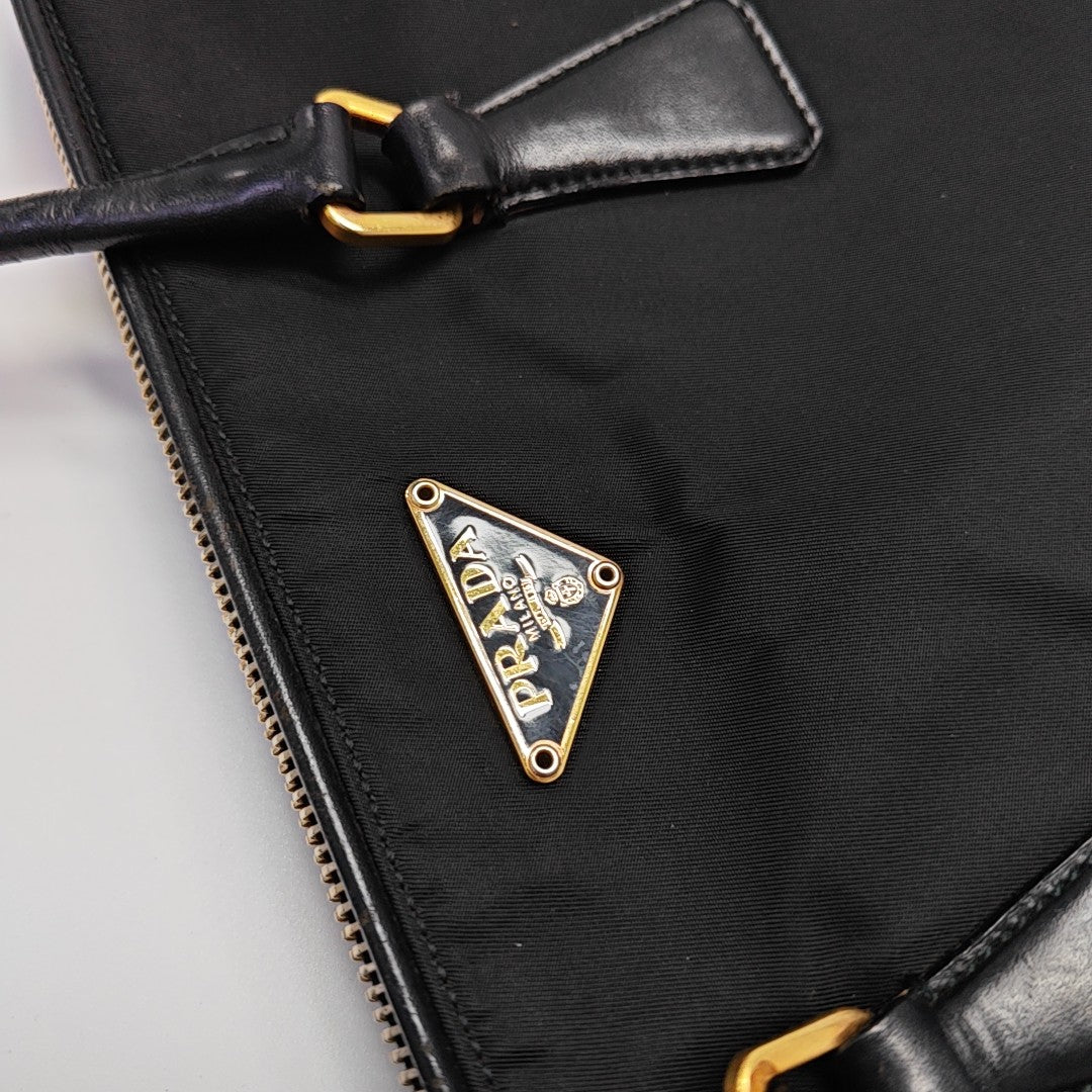 Nylon Tote Bag Black