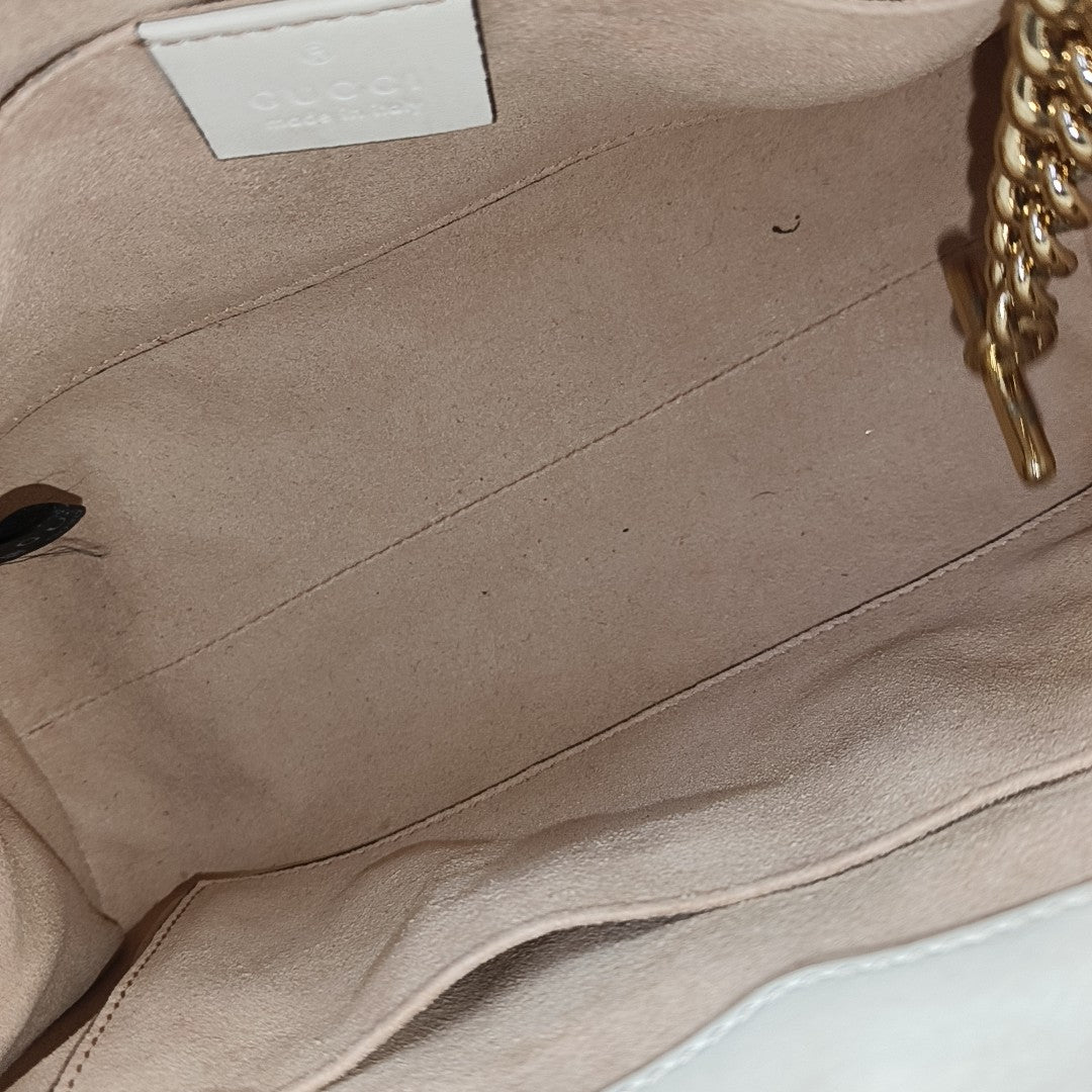Padlock Small Monogram Coated Canvas Beige
