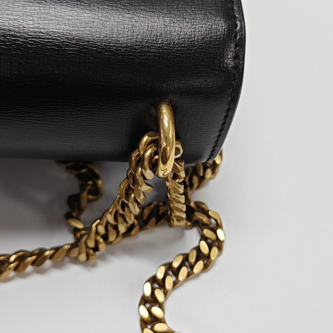 SUNSET Medium Calfskin Black