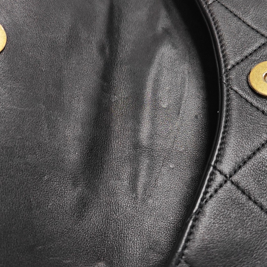 Quilted Calfskin Small Black