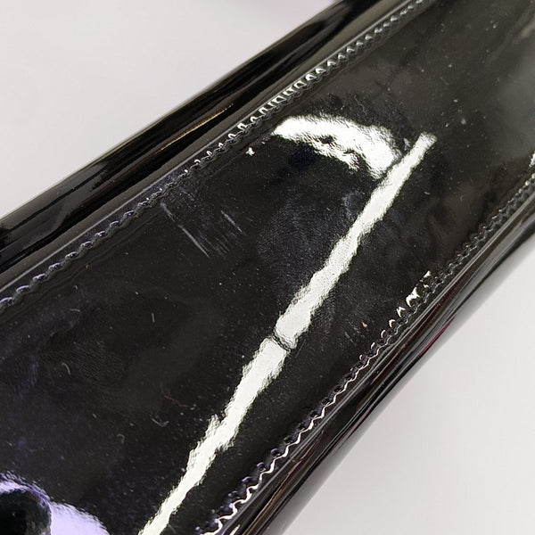 MANHATTAN Medium Patent Leather Black