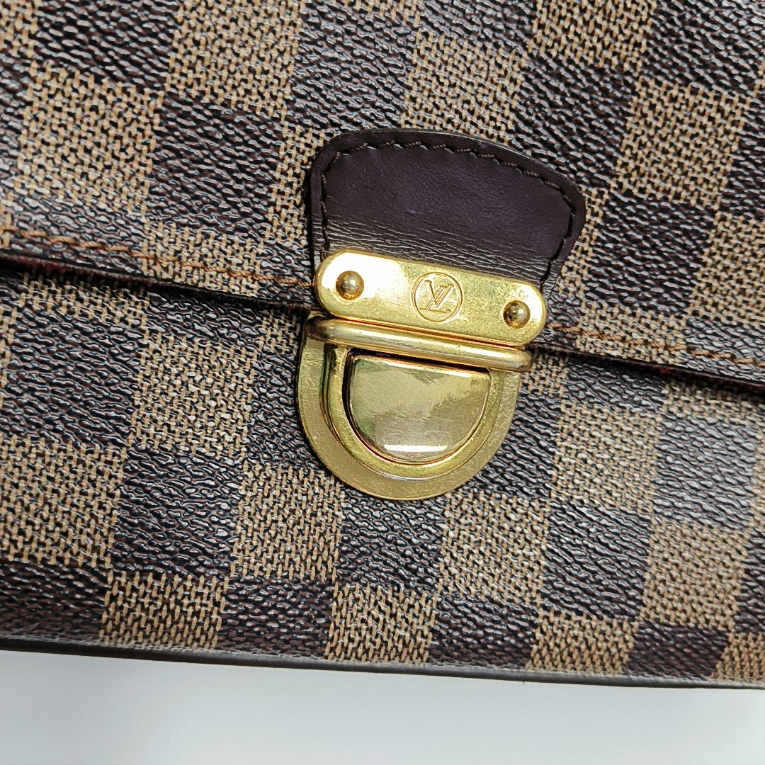 RAVELLO GM Damier Ebene Coated Canvas Brown
