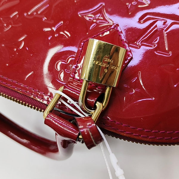 ALMA PM Monogram Patent Leather Red