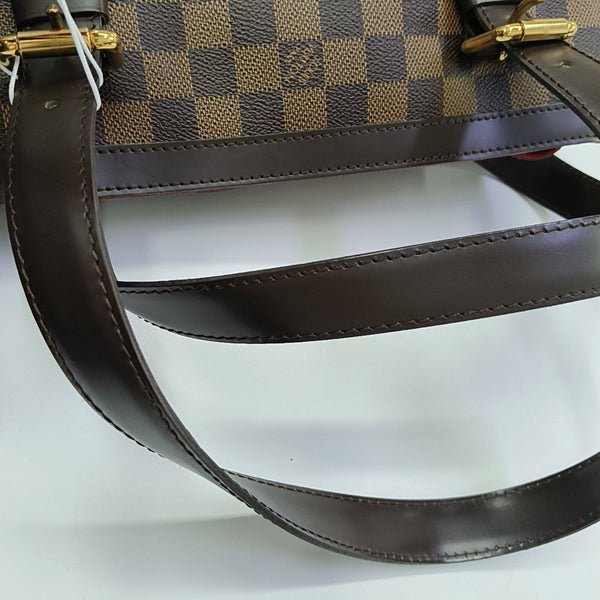 HAMPSTEAD MM Damier Ebene Coated Canvas Brown